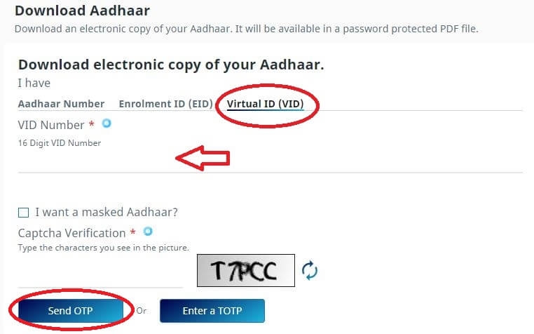 aadhar card download by virtual id