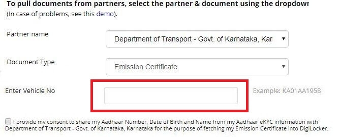 Vehicle Documents Driving License RC PUC Emission Certificate