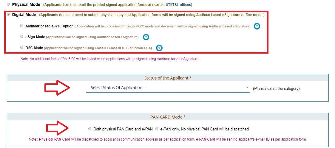 Pan card download Form 49 Aadhaar
