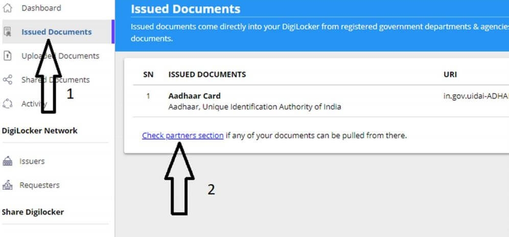 Telangana Driving License Digilocker Issued Documents