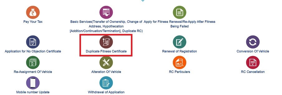 Apply Online for Duplicate Fitness Certificate