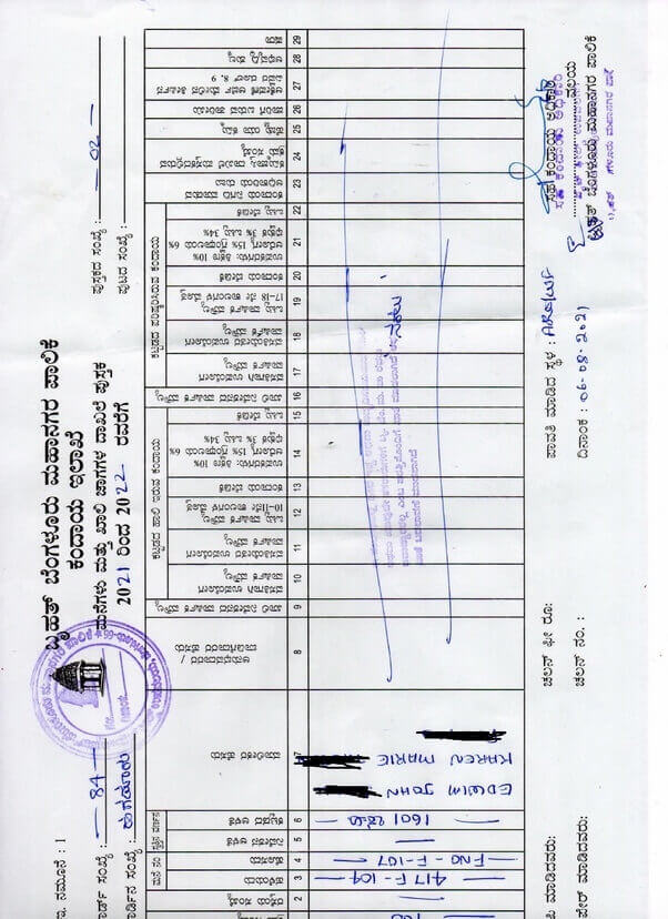 BBMP Khata extract