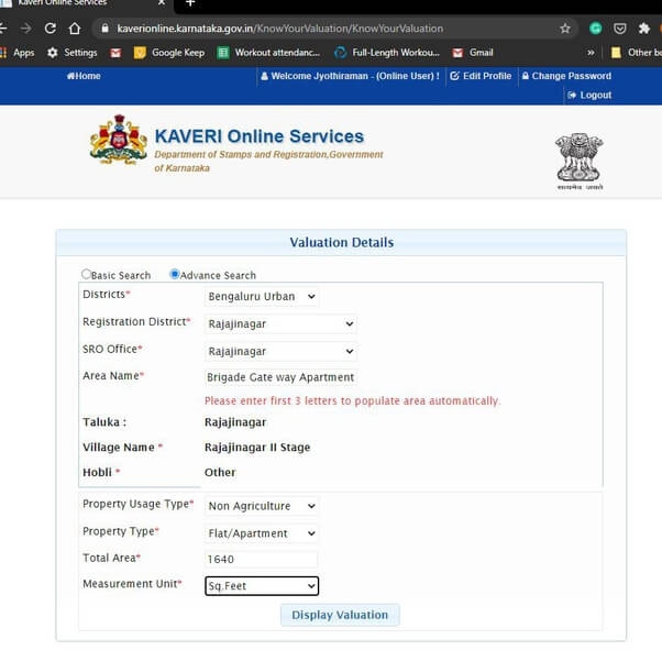 Bangalore Government's Guidance Value Online