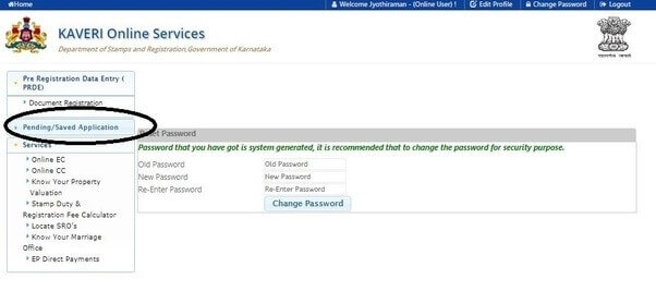 encumbrance certificate karnataka form 15 online