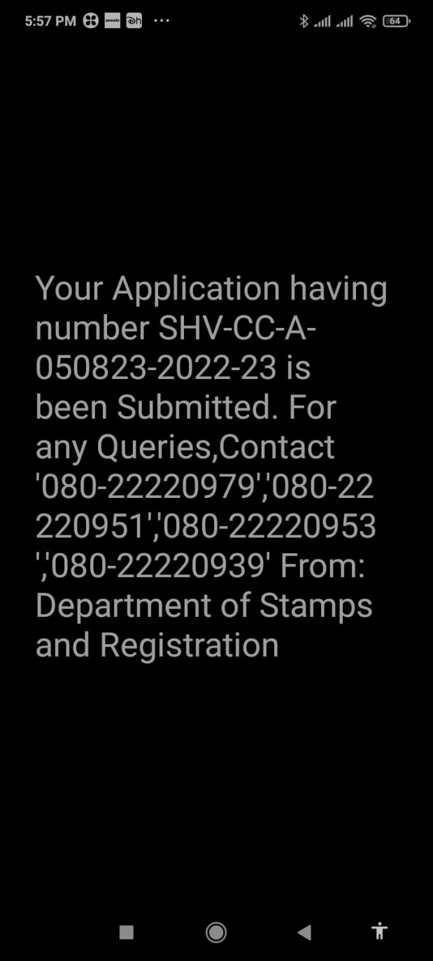 online certified copy of a registered mortgage deed in Karnataka
