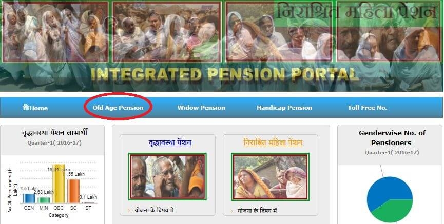 old age vridha pension form online application integrated portal
