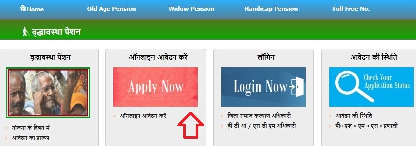 old age vridha pension form online application