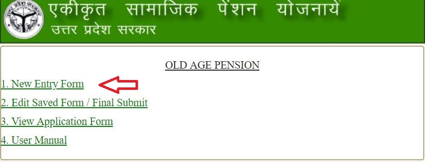 old age vridha pension form online application new form