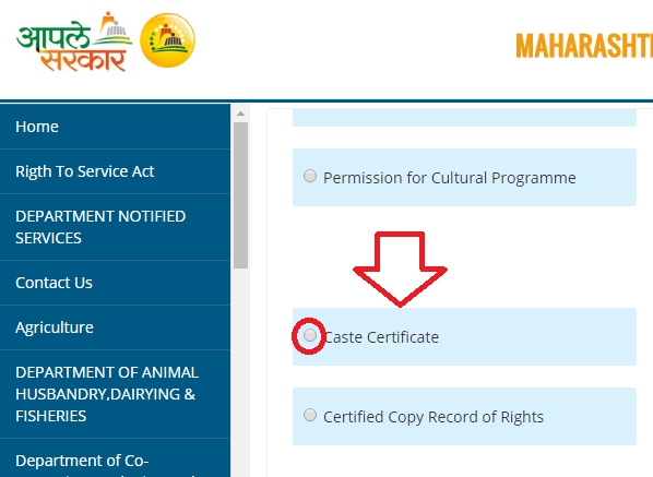 Caste Certificate Maharashtra Aaple Sarkar Online