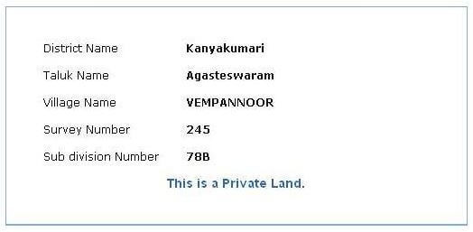 Poramboke Private Government Online Patta Chitta Records Tamil Nadu
