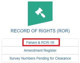 Adangal Pahani RoR-1B Telangana Online Land Records CCLA