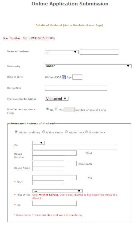 Marriage Certificate Kochi Apply Online Registration