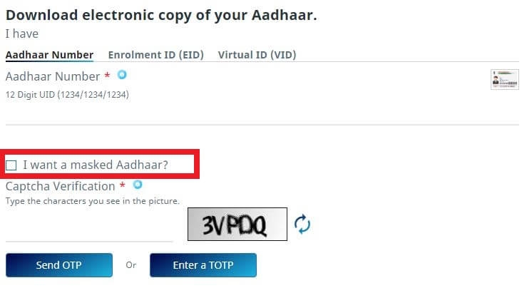 aadhaar card download masked aadhaar hindi
