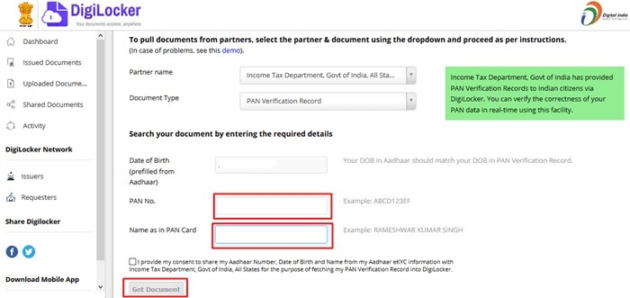 Digilocker Income Tax Department, Govt of India hindi