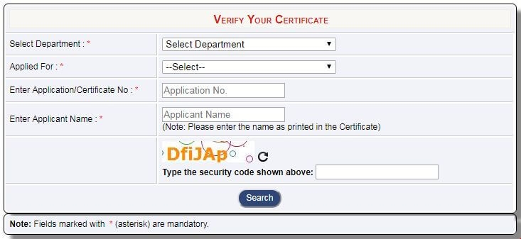 Domicile Certificate Delhi Verification