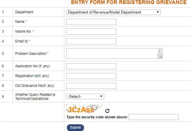 Domicile Certificate Delhi online register grievances