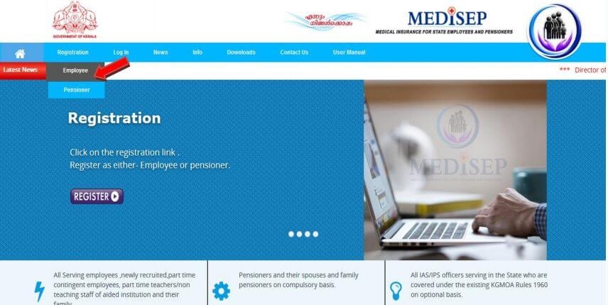 MEDISEP Medical Insurance Scheme for Kerala Government Employees and Pensioners Online Registration