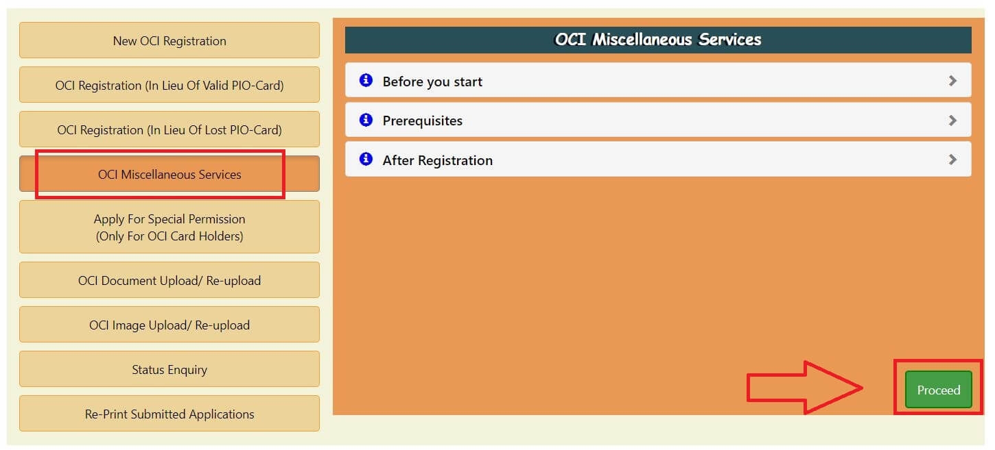 How to renew OCI card in UK?