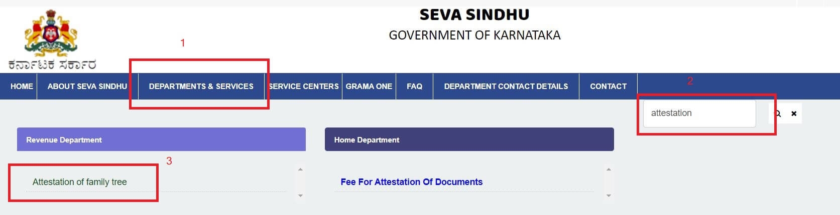 Seva Sindhu Family Tree Certificate