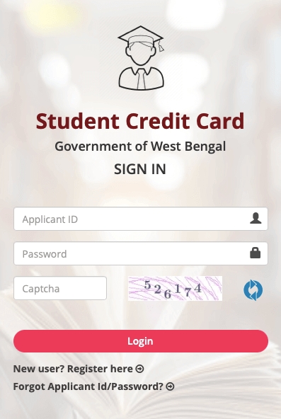 sign in west bengal student credit-card scheme