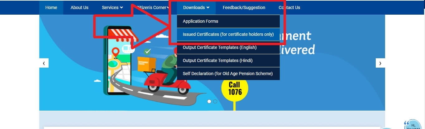 download issued certificate delhi