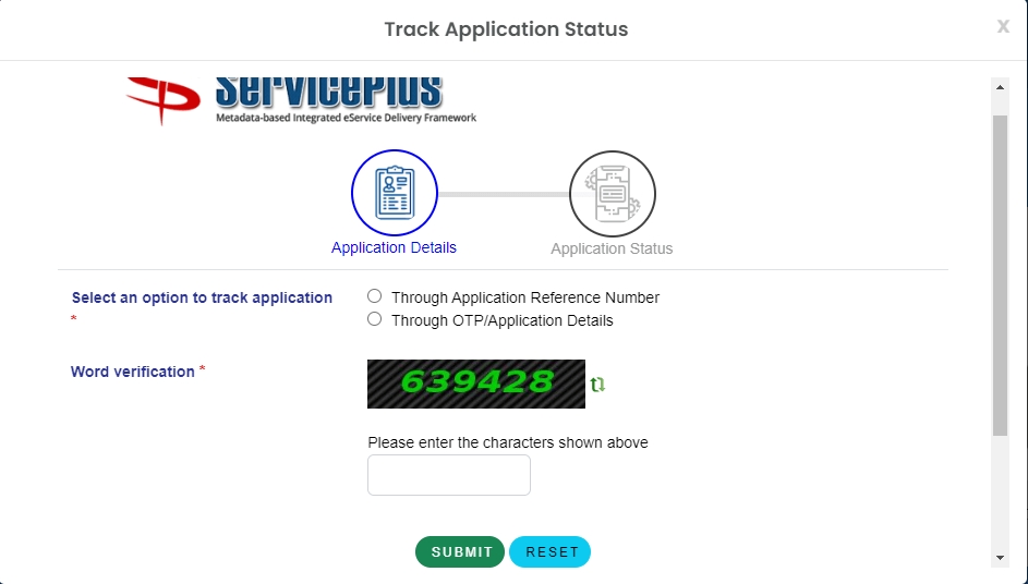 track application status
