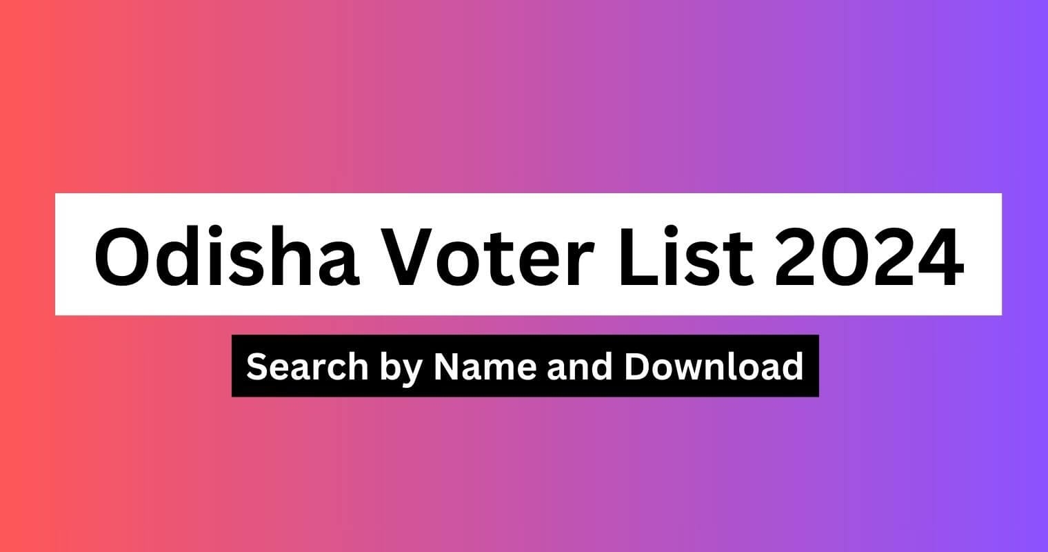 Odisha Voter List Search By Name