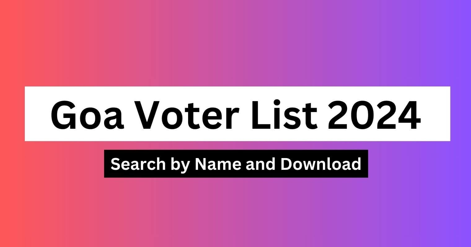 Search By Name in Goa Voter List