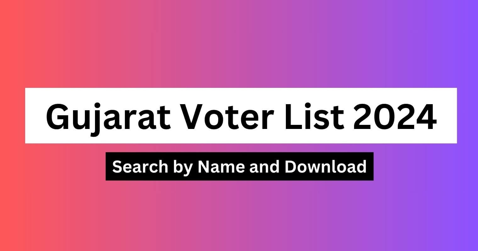 Gujarat Voter List Search By Name
