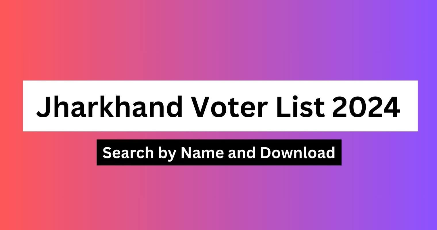 Jharkhand Voter List Search By Name