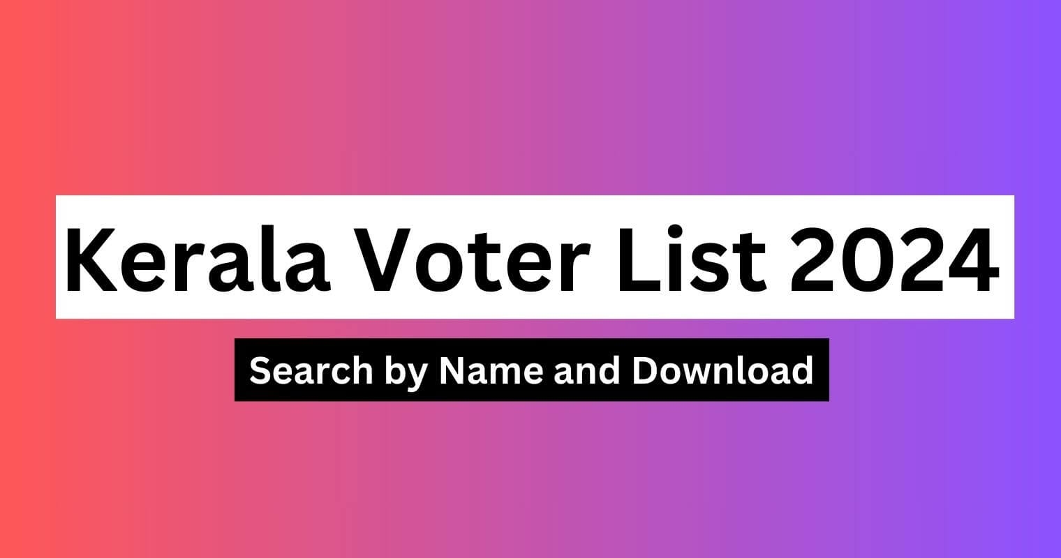 Kerala Voter List Search By Name