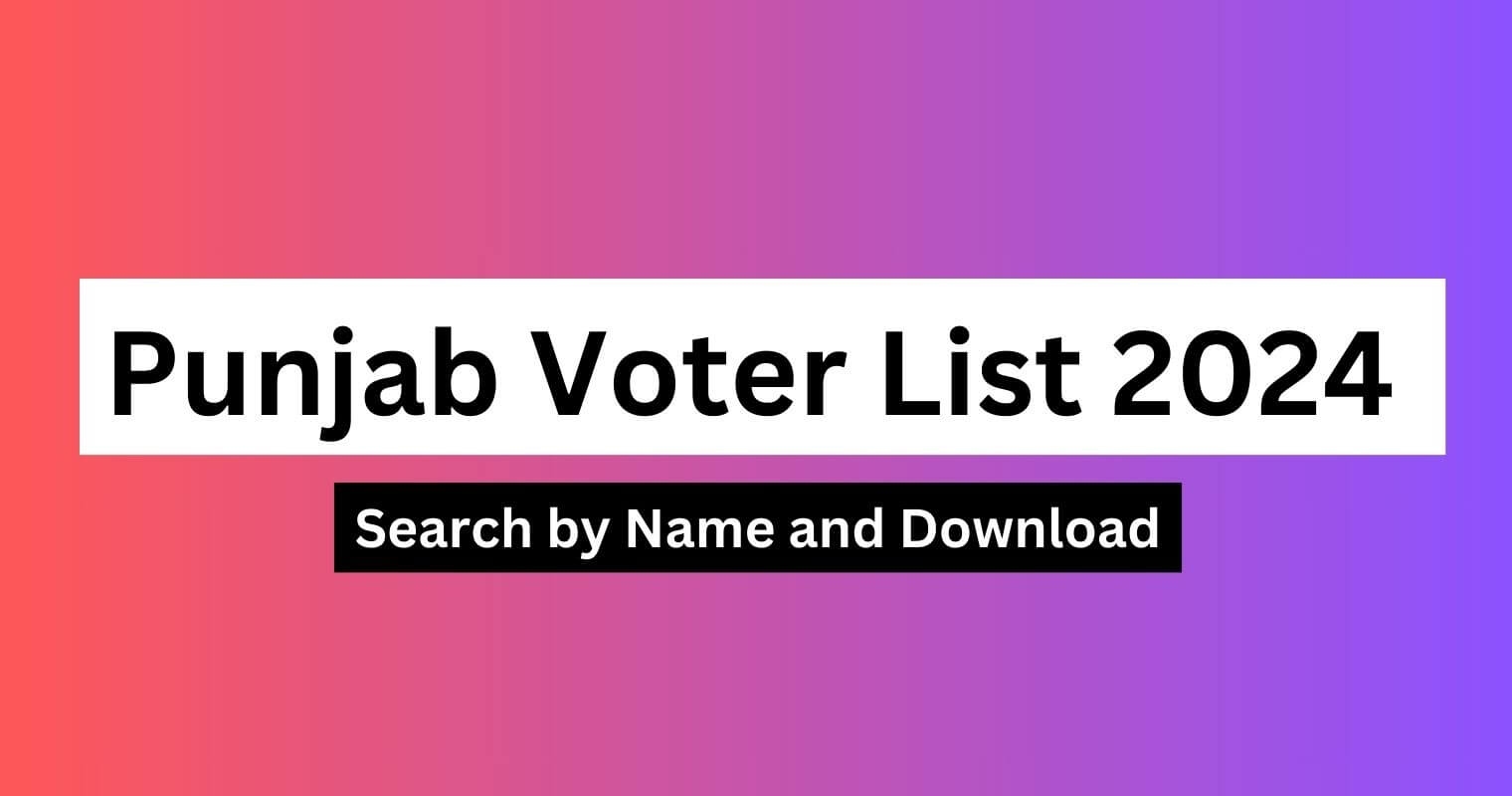 Punjab Voter List Search By Name