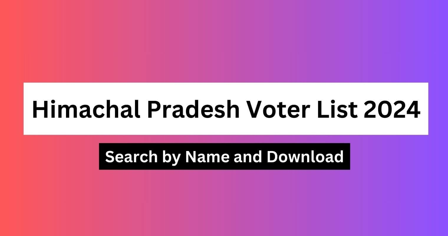 Voter List Himachal Pradesh Search By Name