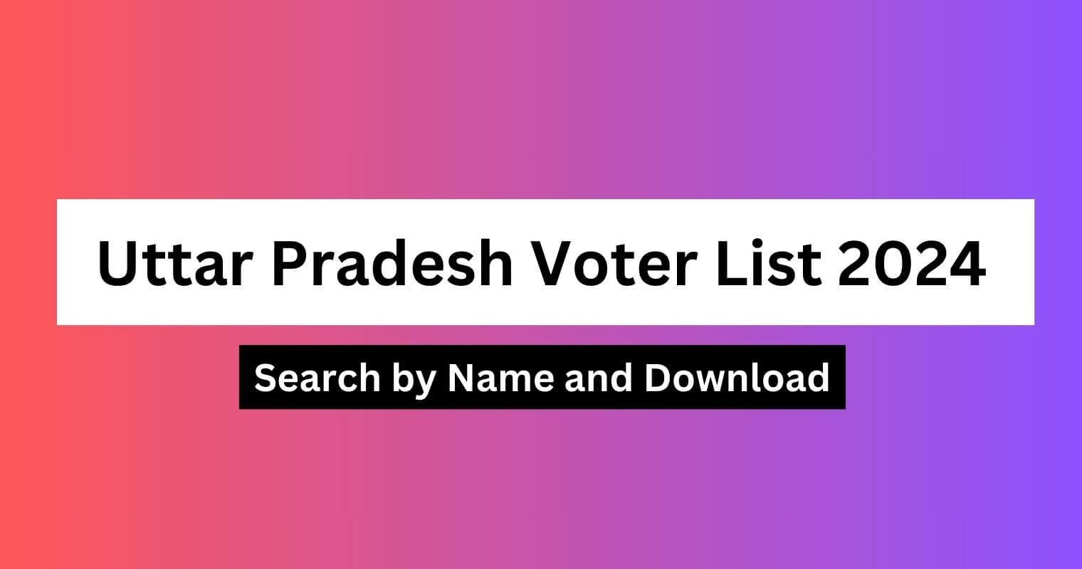Uttar Pradesh Voter List Search By Name