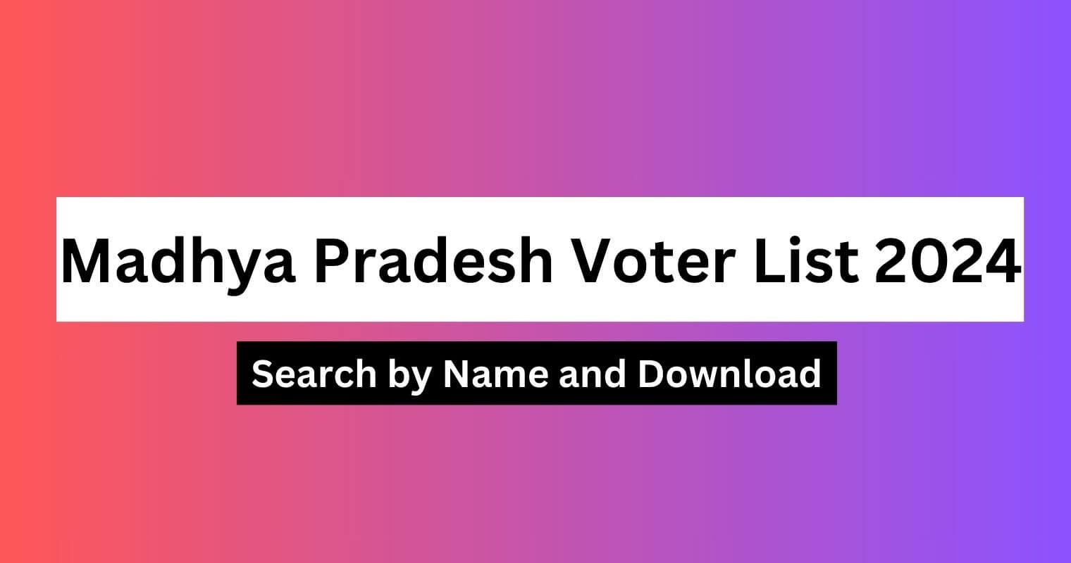 Madhya Pradesh Voter List Search By Name